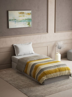 Ddecor Live Beautiful - Cotton Primary Multi-Color Checks 125 Gsm Ac Dohar (Single)