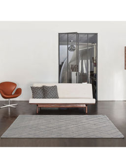 OBSESSIONS - Geometric Polyester Grey Runner