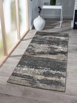 OBSESSIONS - Abstract Polypropylene Grey Runner