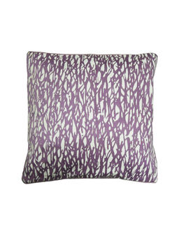 I wish - Embroidered Purple Thick Cotton Cushion Cover (Pack Of 2)