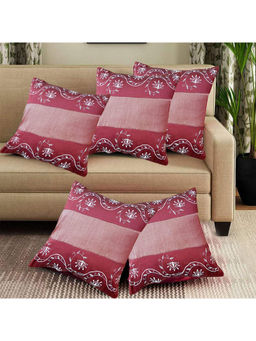 I wish - Art Silk Zari Embroidered Cushion Cover - Pack Of 3