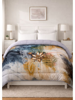 Florida - Blue Digital Goose Down Filling Reversible Bed AC Comforter (Double)
