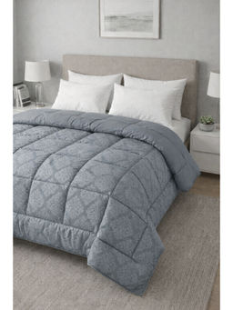 Florida - Grey Ultrasoft Embossed Reversible Bed AC Comforter (Double)