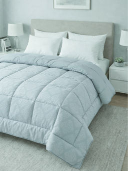 Florida - Blue Ultrasoft Embossed Reversible Bed AC Comforter (Double)