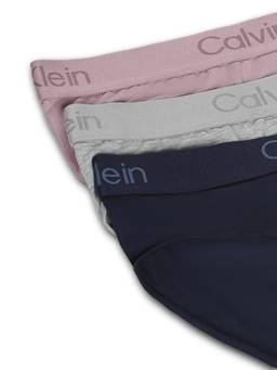 Calvin Klein - Multicolor Solid Mid Rise Briefs (Pack of 3)
