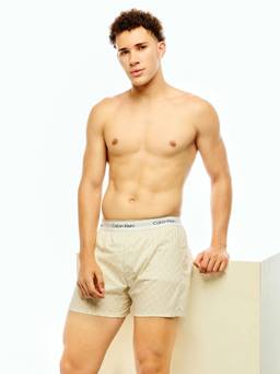 Calvin Klein - Beige Logo Mid Rise Boxers