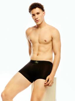 Calvin Klein - Black Solid Low Rise Trunks (Pack of 3)