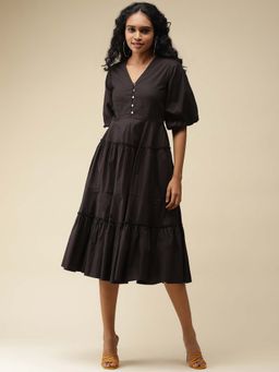 Label Ritu Kumar - Black Midi Dress