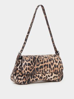 Styli - Women Leopard Print Flap Closure Handbag