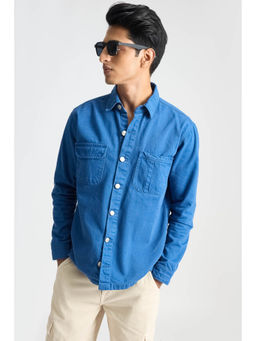 FREAKINS - Royal Blue Mens Shacket