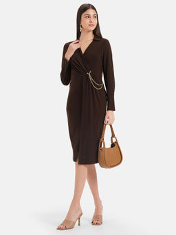 Kazo - Chain Detail Midi Dress