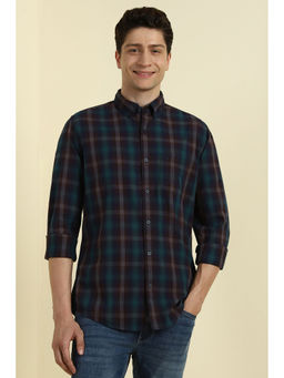 Allen Solly - Men Multi-Color Regular Fit Check Full Sleeves Casual Shirt