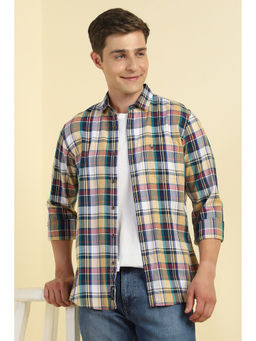 Allen Solly - Men Multi-Color Slim Fit Check Full Sleeves Casual Shirt