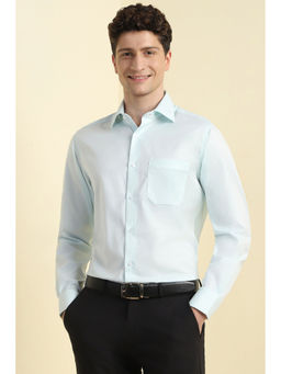 Allen Solly - Men Light Blue Regular Fit Check Full Sleeves Formal Shirt