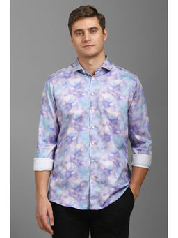 Louis Philippe - Men Multi-Color Color Slim Fit Print Full Sleeves Casual Shirt