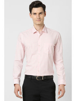 Peter England - Men Pink Regular Fit Shirt