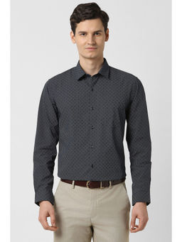 Peter England - Men Black Slim Fit Shirt