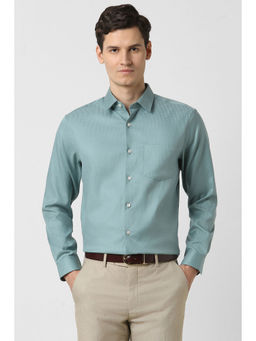 Peter England - Men Green Regular Fit Shirt