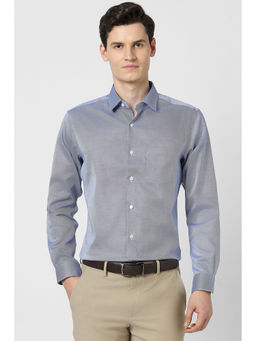 Peter England - Men Blue Regular Fit Shirt