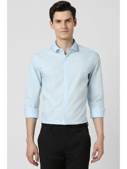 Peter England - Men Light Blue Slim Fit Shirt