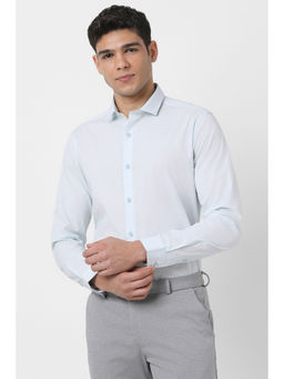 Peter England - Men Light Blue Slim Fit Full Sleeves Formal Shirt