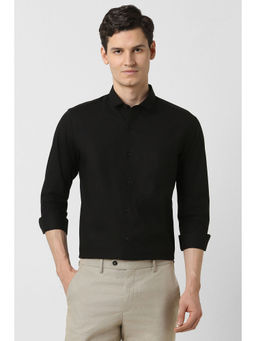 Peter England - Men Black Slim Fit Shirt
