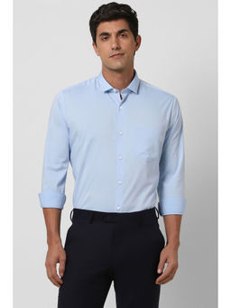 Peter England - Men Light Blue Slim Fit Full Sleeves Formal Shirt