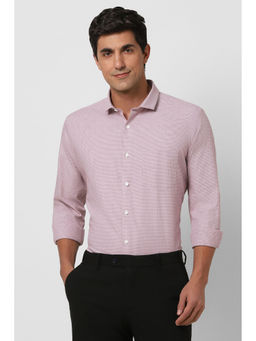 Peter England - Men Maroon Slim Fit Full Sleeves Formal Shirt