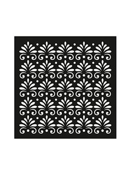 Little Birdie - Stencil Palm Flourish