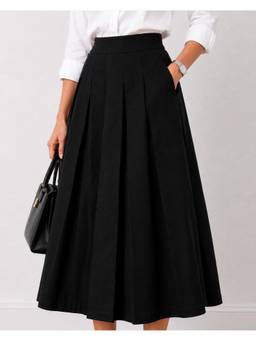 Gazillion - Hester Full Black Midi Skirt