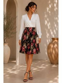 BONICA CLOTHING - Women Multicolor Floral Printed Short Skirt