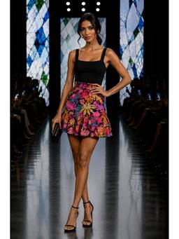 BONICA CLOTHING - Women Multicolor Floral Flared Skirt