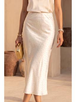 HOUSE OF SAL - Elira Diamond White Skirt
