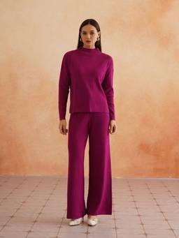 Beatnik - Purple Winterwear Womens Co-ord Set
