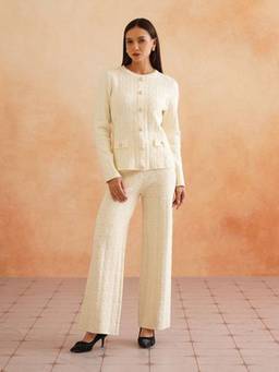 Beatnik - White Winterwear Womens Co-ord Set