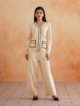 Beatnik - White Winterwear Womens Co-ord Set