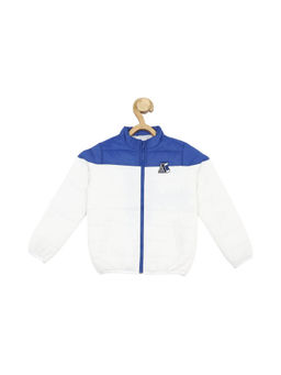Allen Solly - Boys White Colorblock Regular Fit Jacket