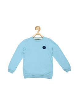 Allen Solly Junior - Boys Blue Solid Regular Fit Sweatshirt