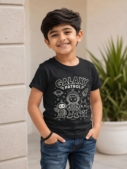 Shopbloom - Galaxy Patrol Glow The Dark Print T-Shirt