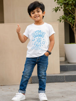 Shopbloom - Little Rocket Explorer Glow The Dark Print T-Shirt
