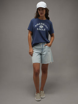 American Eagle - Ae Everyday Luxe T-Shirt Blue