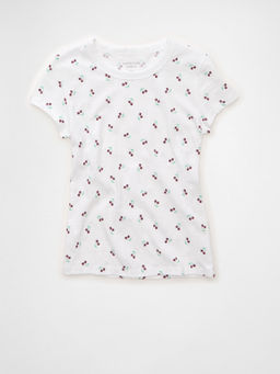 American Eagle - Ae Hey Baby Tee White