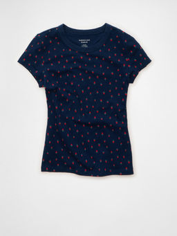 American Eagle - Ae Hey Baby Tee Navy Blue