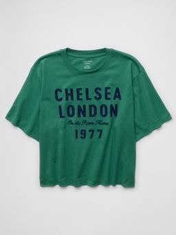 American Eagle - Ae Boxy Graphic T-Shirt Green