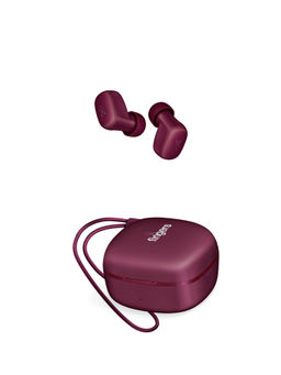 FINGERS - SizeZero Pods Worlds Tiniest TWS Earbuds 15 Hours Playback Surround Noise Cancellation-Plum