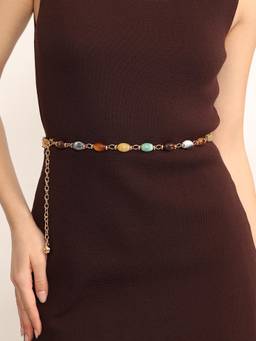 Kazo - Women Multi-Color Earthwork Beaded Belt