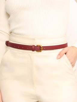 Kazo - Women Maroon Cinque Belt