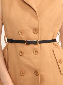 Kazo - Women Black Gancio Belt