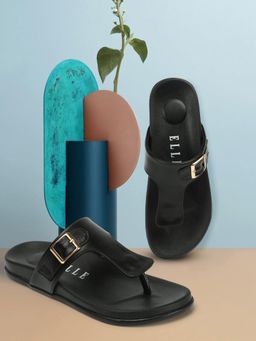 ELLE - Black Women Solid Plain Flats