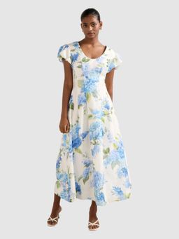 Forever New - White Lily Petite Midi Dress